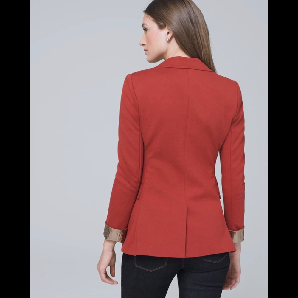 NWT White House Black Market Metallic Blazer - Picture 4 of 4
